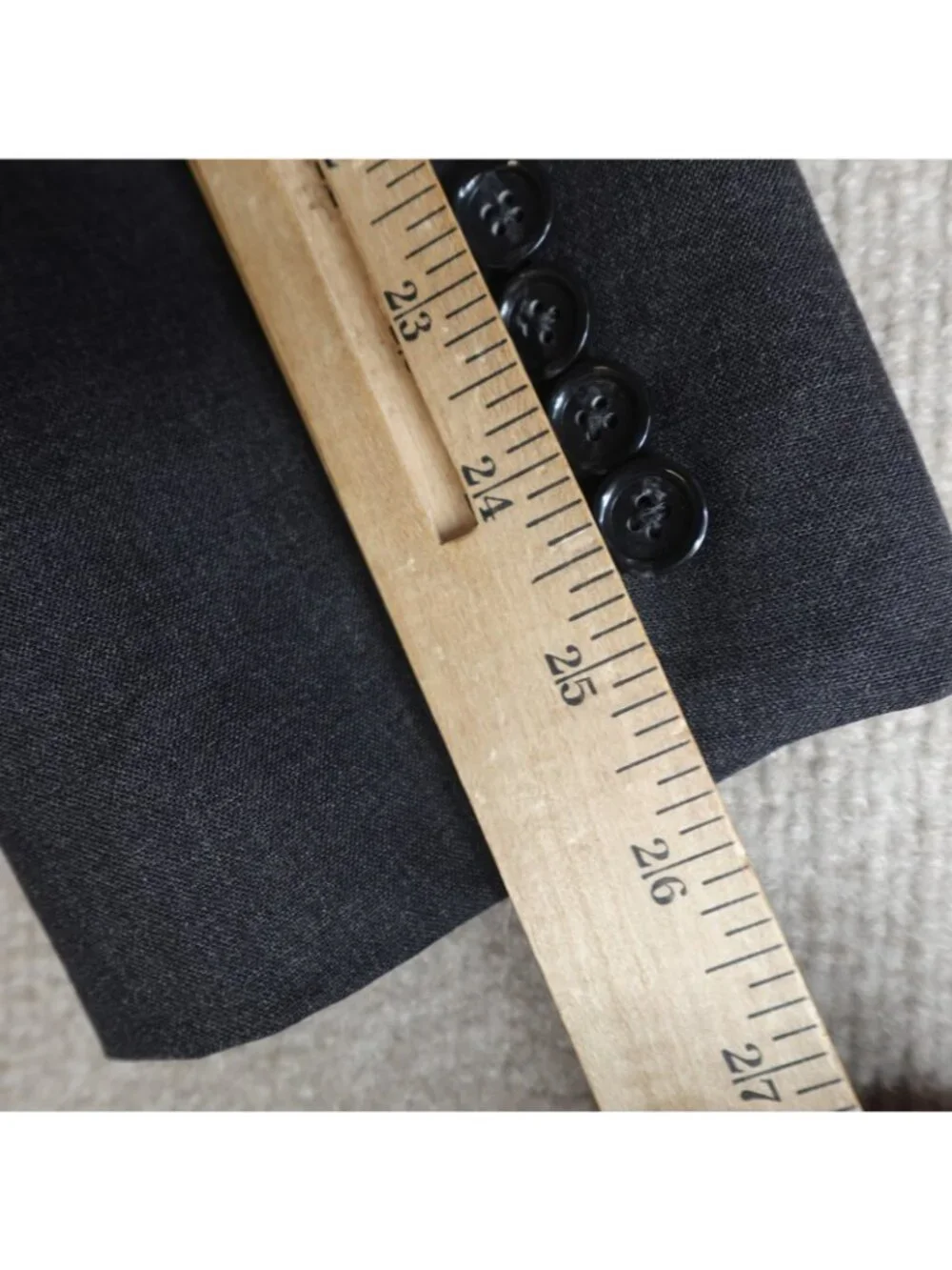 J. Crew Jacket 40R Gray Ludlow Loro Piana 120'S Double Vent